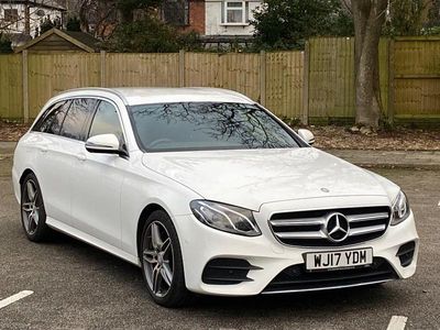 White Used 2017 Mercedes E220 AMG line Estate | £13,495 (Fair price)