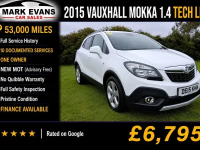 Used Vauxhall Mokka 140 HP (102 kW) 2015 White SUV