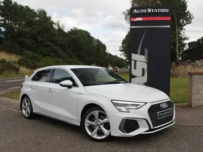 Used Audi A3 S-Line 150 HP (110 kW) 2020 White Sedan