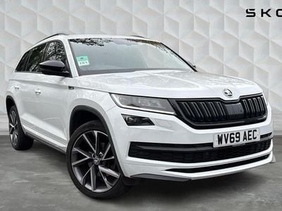 White Used 2019 Skoda Kodiaq SportLine SUV | £22,000 (Fair price)