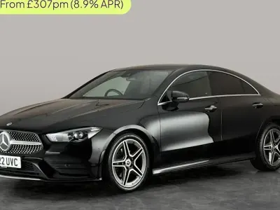 Used Mercedes CLA180 AMG Line Premium 136 HP (100 kW) 2022 Black Coupe