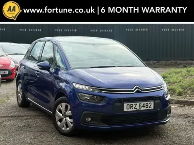 Used Citroën C4 PureTech 130 HP (95 kW) 2018 Blue MPV