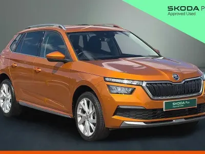 Used Skoda Kamiq SE L Executive 110 HP (80 kW) 2023 Phoenix orange SUV
