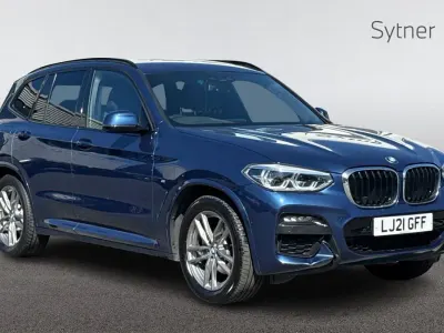 Used BMW X3 M Sport 181 HP (133 kW) 2021 Blue SUV
