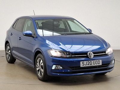 Begagnad VW Polo Match 95 HK (69 kW) 2020 Blå Halvkombi