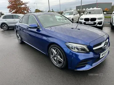 Used Mercedes C220 AMG line 2021 Blue Sedan