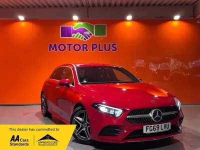 Used Mercedes A200 AMG Line Premium 163 HP (119 kW) 2019 Red Hatchback