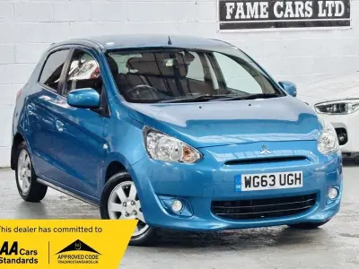 Used Mitsubishi Mirage 2013 Blue Hatchback