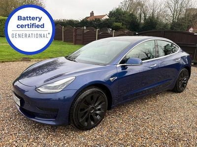 Blue Used 2020 Tesla Model 3 Standard Range Sedan | £9,999 (A bit pricey)