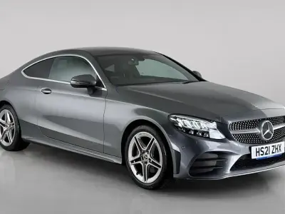 Used Mercedes C220 AMG line 194 HP (142 kW) 2021 Grey Coupe