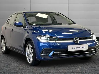 Used VW Polo Style 95 HP (69 kW) 2023 Blue Hatchback