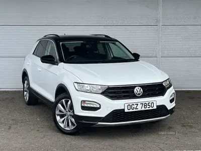 Used VW T-Roc Design 115 HP (84 kW) 2019 White SUV