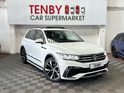 White Used 2021 VW Tiguan R-line SUV | £18,795 (Fair price)