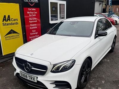 Used Mercedes E220 AMG line 2018 White Sedan