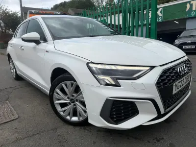 Used Audi A3 e-tron S-Line 2022 White Hatchback