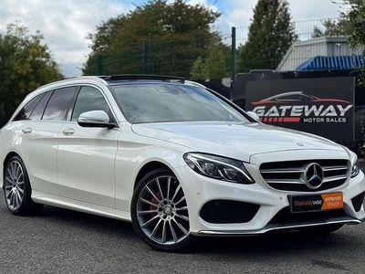 White Used 2018 Mercedes C200 AMG Line Premium Estate | £10,980 (Good price)