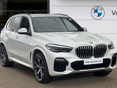 Used BMW X5 M Sport 394 HP (289 kW) 2021 # mineral white metallic SUV