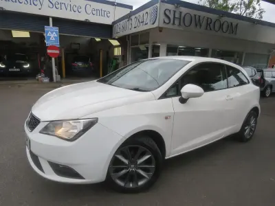 Used Seat Ibiza I-Tech 105 HP (77 kW) 2014 White Coupe