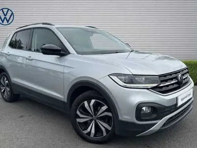 Used VW T-Cross Black Edition 110 HP (80 kW) 2023 Silver SUV