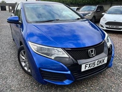 Blue Used 2015 Honda Civic S Hatchback | £6,750 (Fair price)