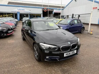 Used BMW 118 Sport Line 150 HP (110 kW) 2016 Black Hatchback