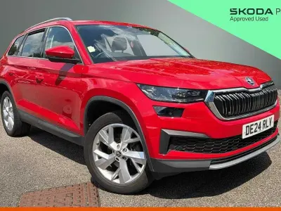 Used Skoda Kodiaq SE L Executive 150 HP (110 kW) 2024 Velvet red metallic SUV