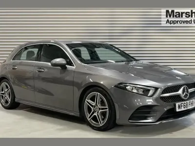 Begagnad Mercedes A200 AMG line 161 HK (118 kW) 2018 Grå Halvkombi
