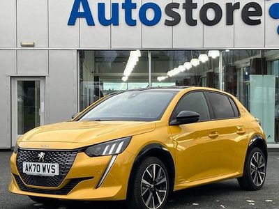 Used Peugeot 208 GT-line 102 HP (75 kW) 2020 Yellow Hatchback