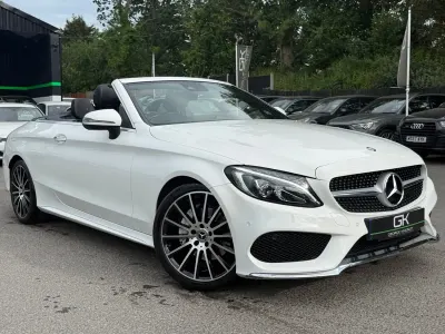 Used Mercedes C220 AMG Line Premium Plus 2017 White Cabriolet
