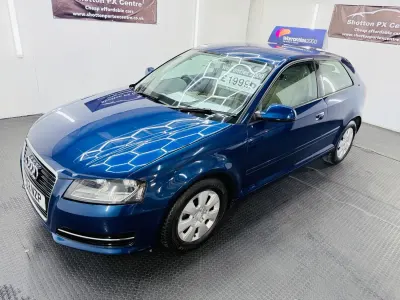 Begagnad Audi A3 Design 110 HK (80 kW) 2012 Blå Halvkombi