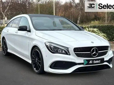 Used Mercedes CLA220 AMG line 180 HP (132 kW) 2019 White Coupe