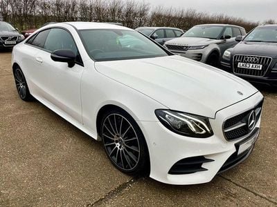 Used Mercedes E300 AMG line 245 HP (180 kW) 2019 White Coupe