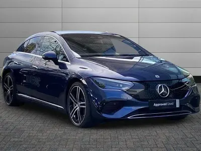Used Mercedes EQE300 Exclusive Luxury 180 kW (245 HP) 2024 Sodalite blue Sedan