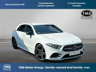 Used Mercedes A180 AMG Line Premium 136 HP (100 kW) 2022 White Hatchback