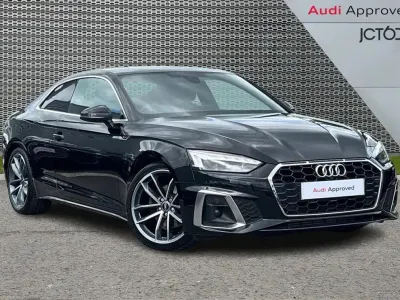 Second-hand Audi A5 S-Line 147 CP (108 kW) 2023 Negru Coupe