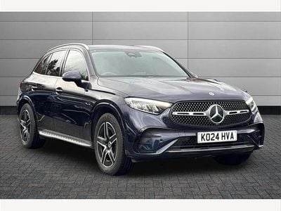 Blue Used 2024 Mercedes GLC300e AMG line SUV | £37,933 (Good price)