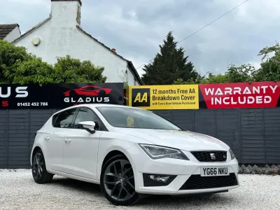 Używany Seat Leon FR 150 KM (110 kW) 2016 Biały Hatchback