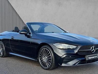 Obsidian black metallic Used 2025 Mercedes CLE300 AMG Line Premium Cabriolet | £52,580 (Good price)