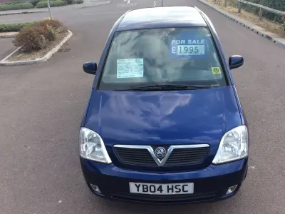 Used Vauxhall Meriva Design Edition 85 HP (62 kW) 2004 Blue MPV