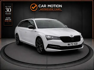 Used Skoda Superb SportlinePlus 150 HP (110 kW) 2022 White Estate