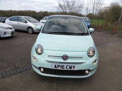 Used Fiat 500 Lounge 69 HP (50 kW) 2016 Green Hatchback