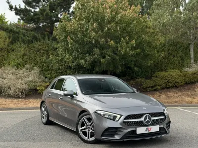 Used Mercedes A200 AMG line 163 HP (119 kW) 2019 Grey Hatchback