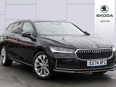 Midnight black metallic Used 2024 Skoda Superb SE L Estate | £27,790 (A bit pricey)
