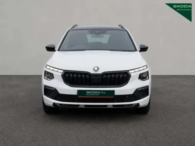 Used Skoda Kamiq Monte Carlo 113 HP (83 kW) 2024 Moon white metallic SUV