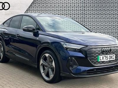 Blue Used 2025 Audi Q4 Sportback e-tron Black Edition SUV | £33,790 (Fair price)