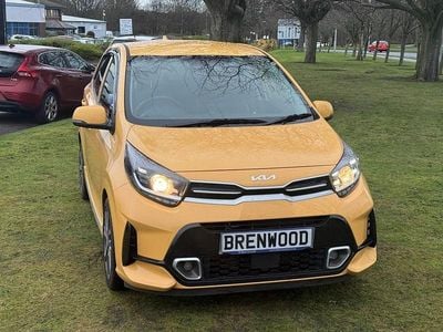 Begagnad Kia Picanto GT-Line 66 HK (48 kW) 2024 Gul Halvkombi