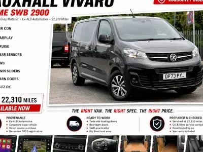 Used Vauxhall Vivaro 101 HP (74 kW) 2023 MPV