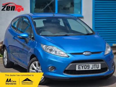 Used Ford Fiesta Zetec 96 HP (70 kW) 2009 Blue Hatchback