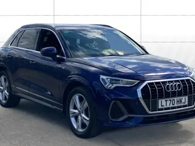 Second-hand Audi Q3 S-Line 150 CP (110 kW) 2021 Albastru SUV
