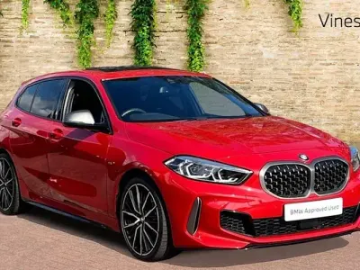 Used BMW M135 Shadowline 306 HP (225 kW) 2024 Red Hatchback